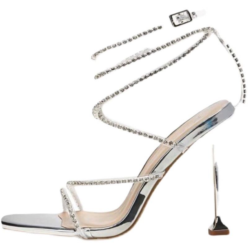 Rhinestone Socialite Not Tired Feet High Heels