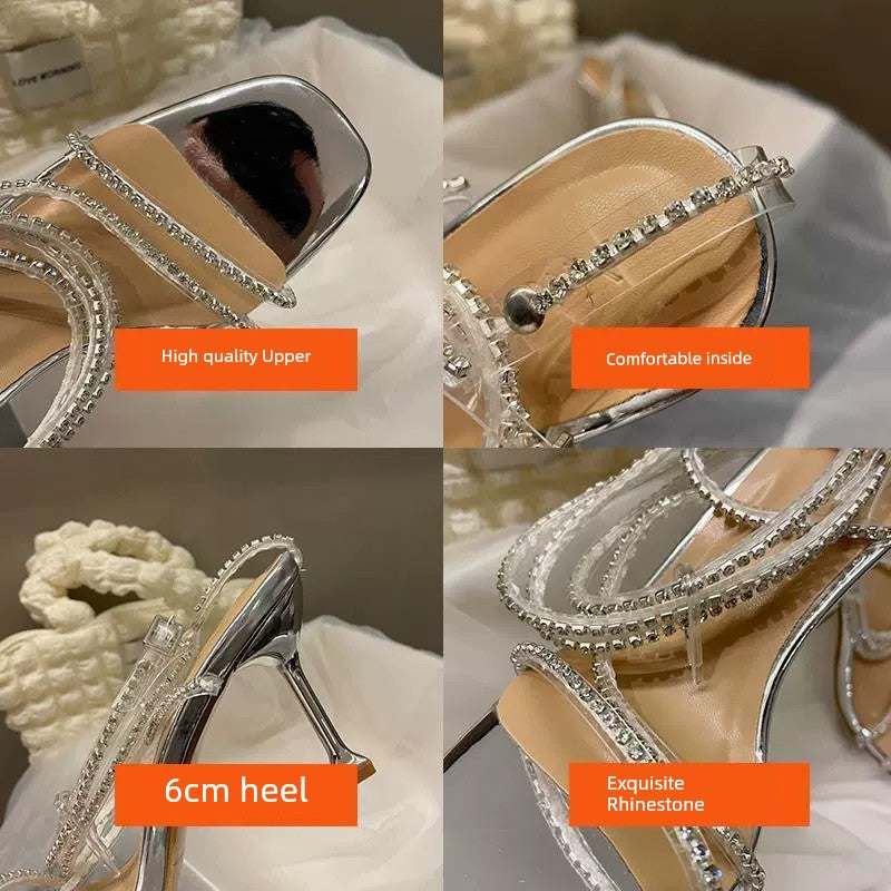 Rhinestone Socialite Not Tired Feet High Heels