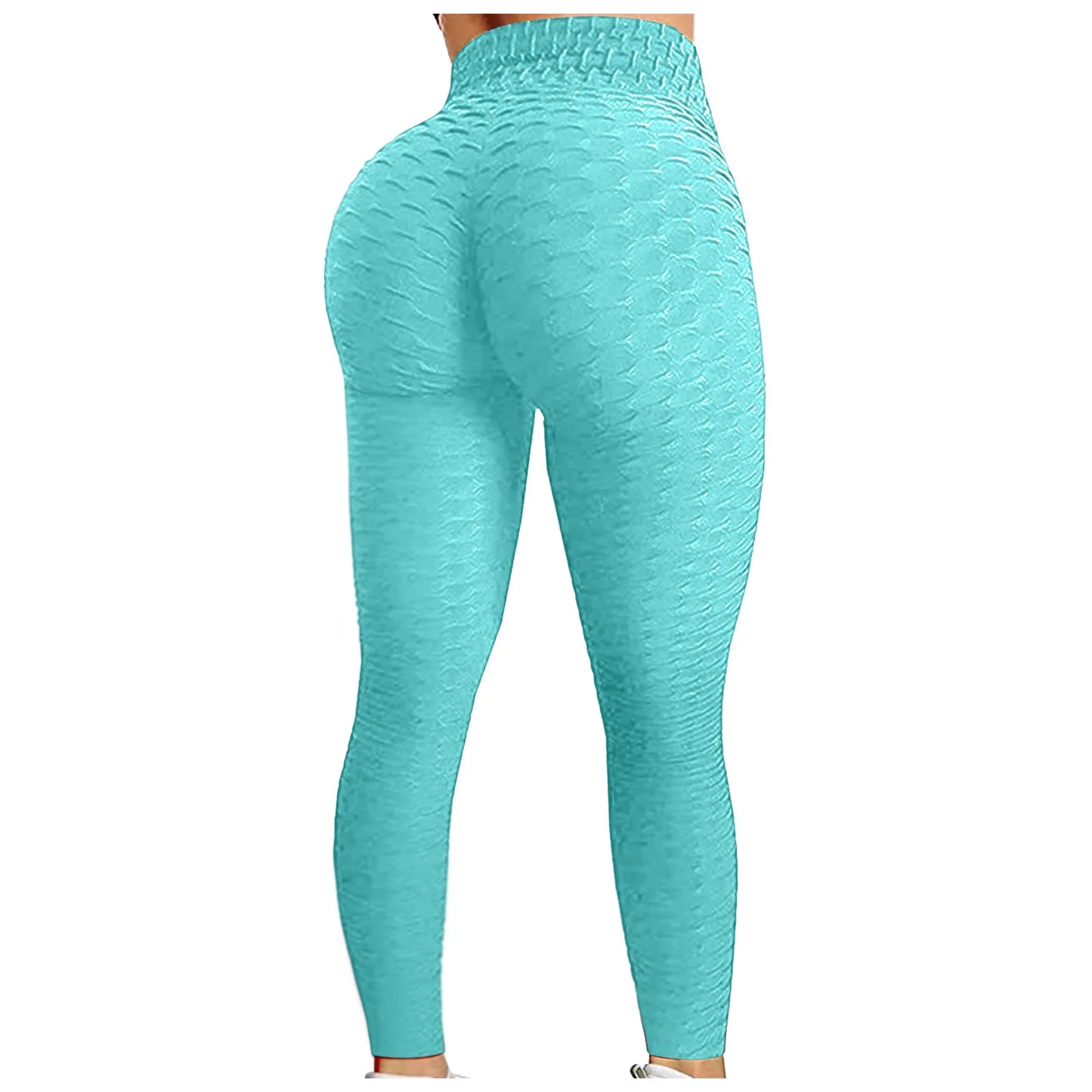 Bubble Hip Lifting Exercise Yoga Pants Women Fitness Running High Waist Gym Fitness