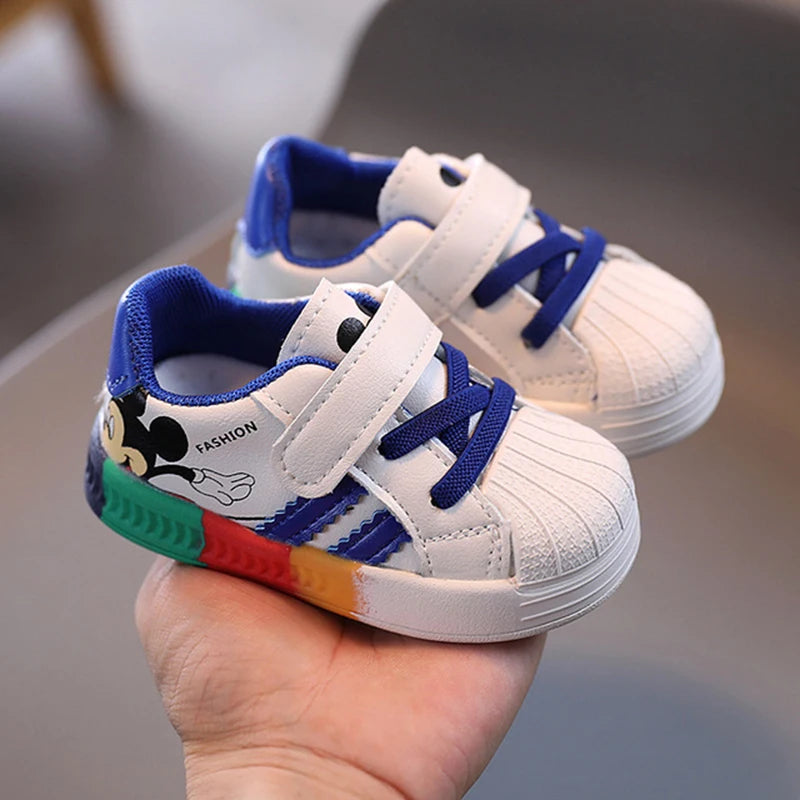 Disney Cartoon Mickey Children Shoes Boys Girls Sport Sneakers Kids