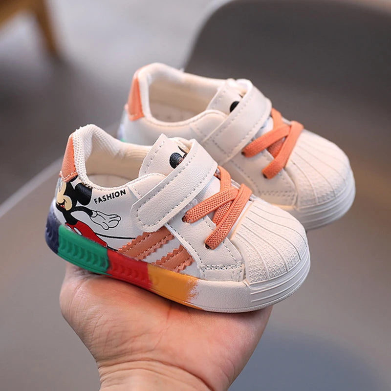 Disney Cartoon Mickey Children Shoes Boys Girls Sport Sneakers Kids
