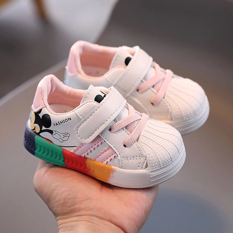 Disney Cartoon Mickey Children Shoes Boys Girls Sport Sneakers Kids