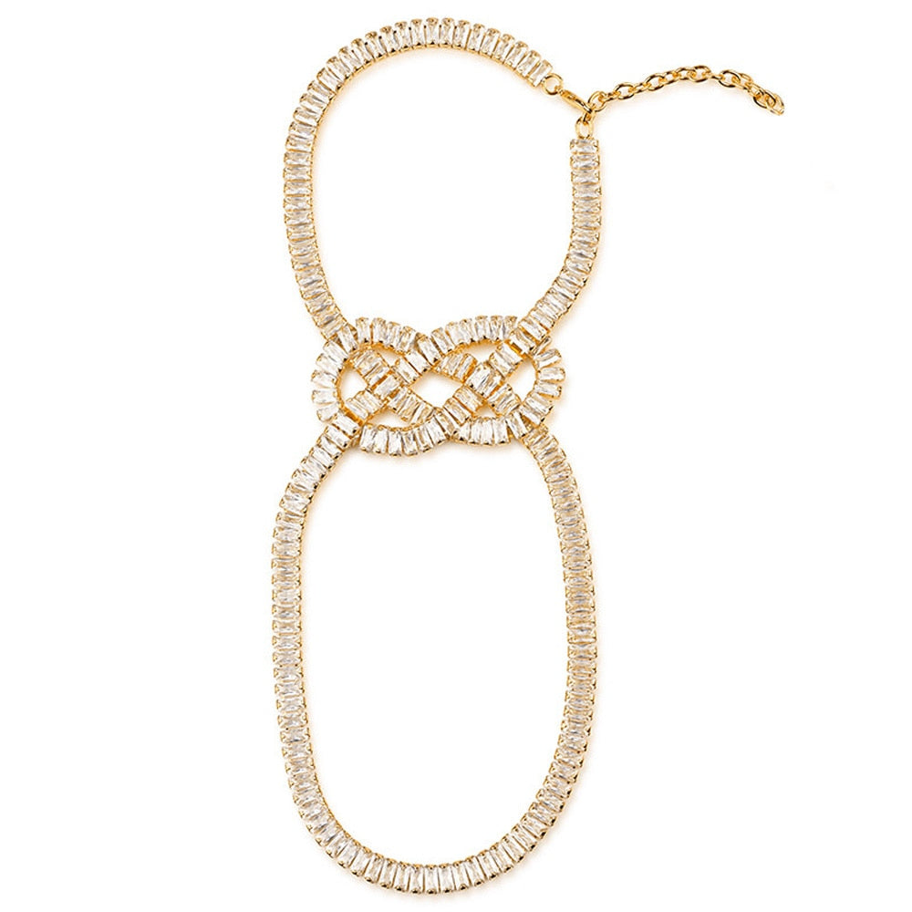 Cubic Zirconia CZ Anklet Leg Bracelet