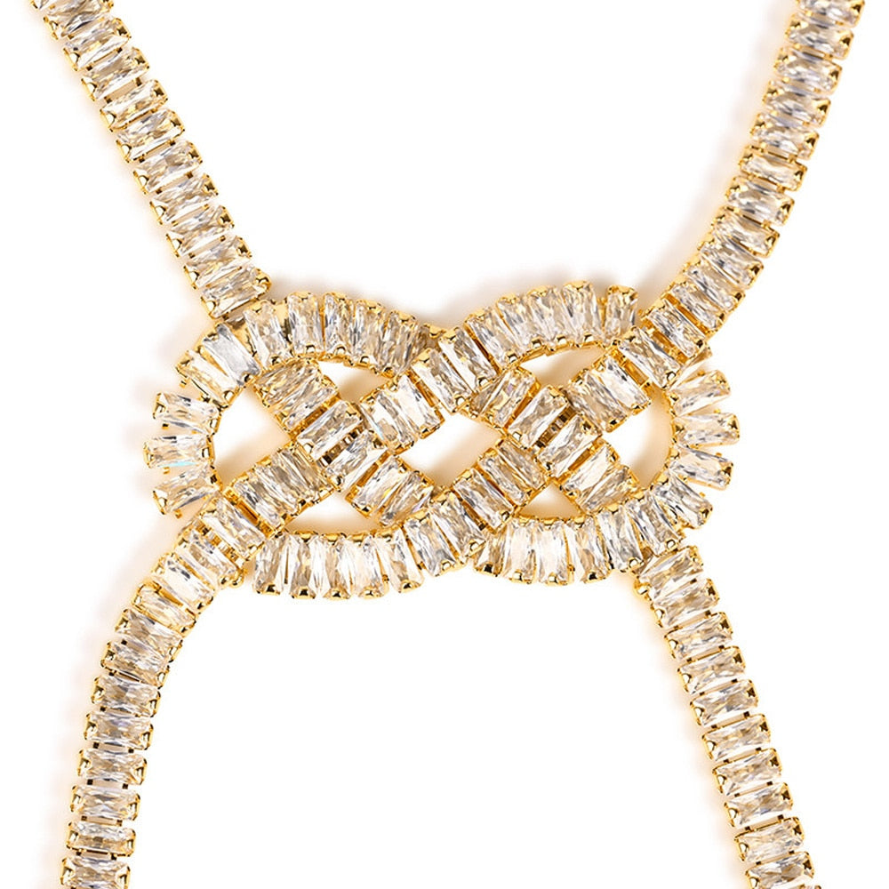 Cubic Zirconia CZ Anklet Leg Bracelet