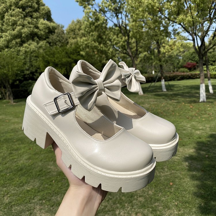 Women Japanese High Heels Waterproof