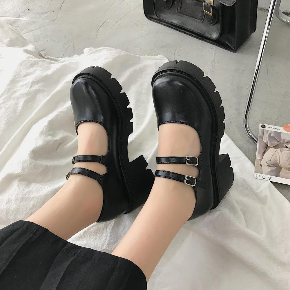Women Japanese High Heels Waterproof