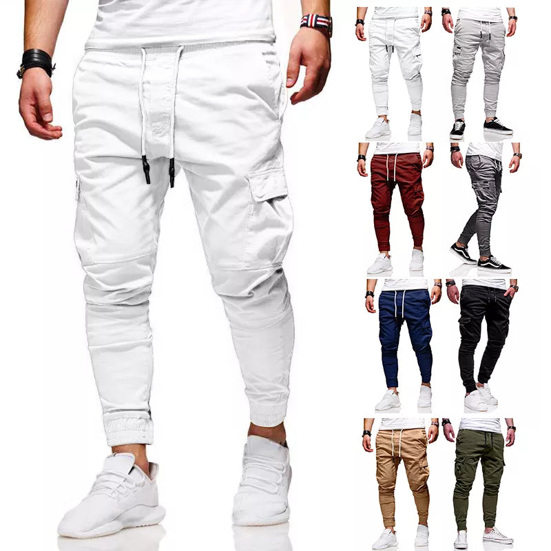 Men Running Jogging Sport Pants Hip Hop Sweatpants  Trousers Streetwear