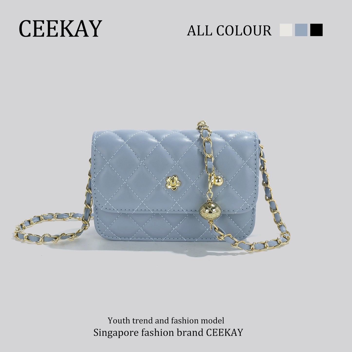 Ceekay Fancy Mini Crossbody Bag Small Golden Balls