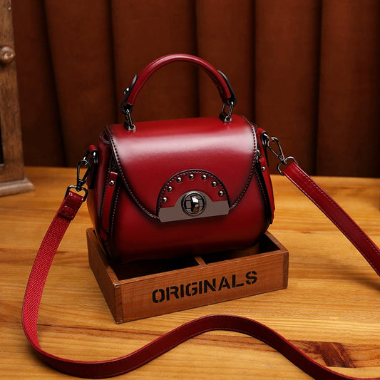 Fashionable Retro Practical Shoulder Crossbody Leather Women's Bag