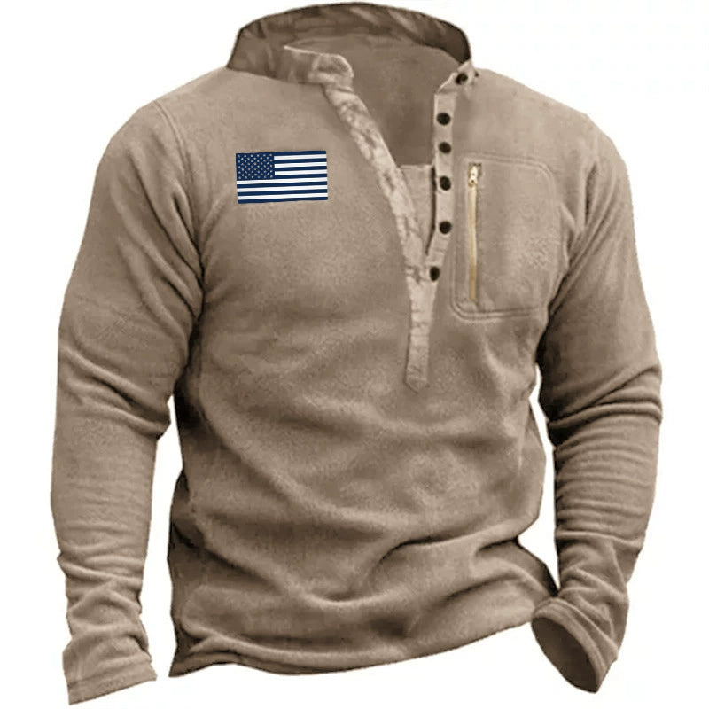 Fleece Warm Men's Long-Sleeve Sweatshirt