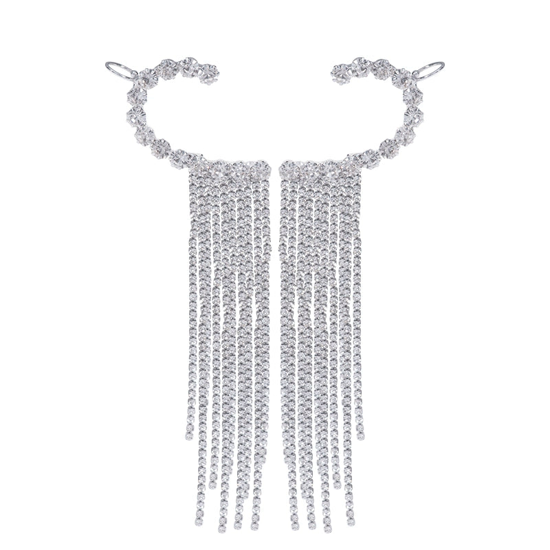 Tassel Unique Women's High-Key Dignified Earrings with Rhinestones