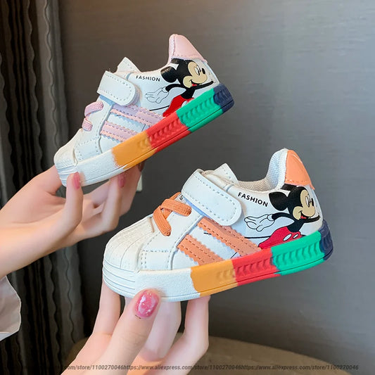 Disney Cartoon Mickey Children Shoes Boys Girls Sport Sneakers Kids