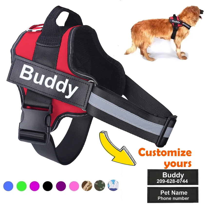 Dog Harness NO PULL Reflective Breathable Pet Harness Vest