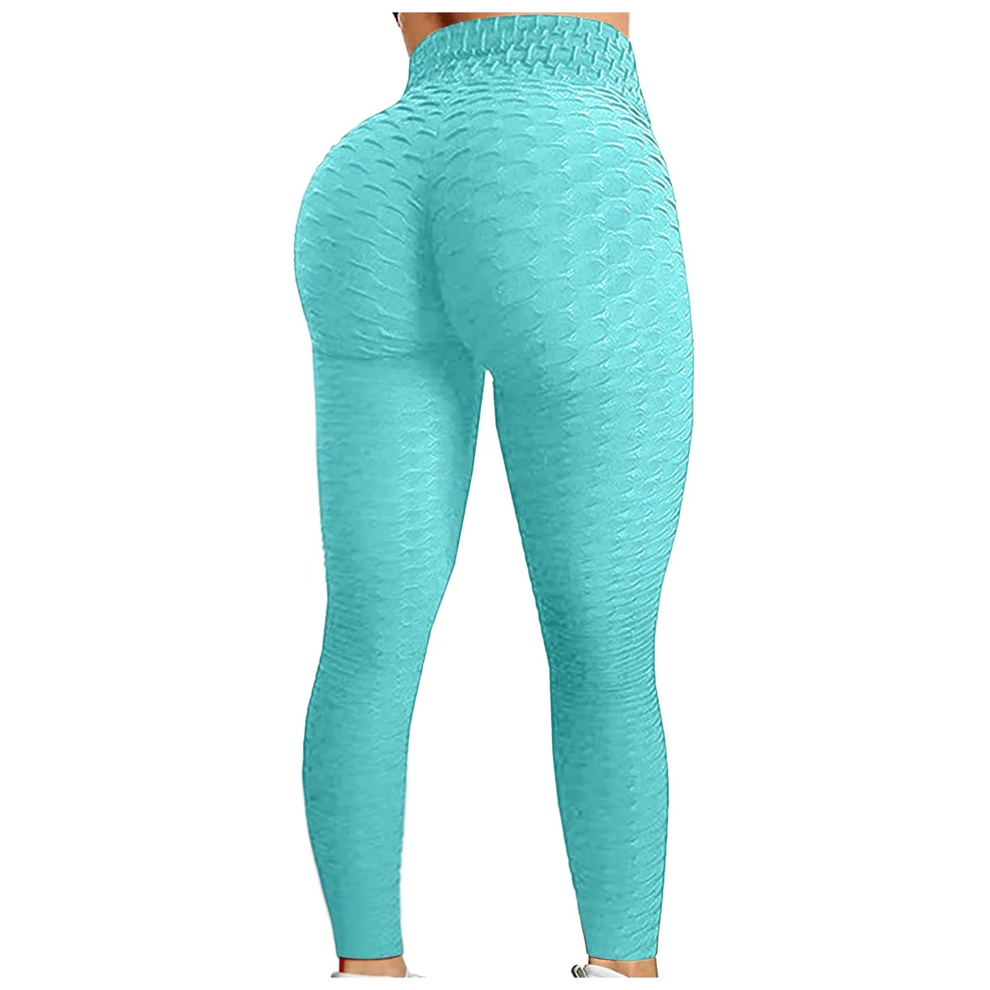 Bubble Hip Lifting Exercise Yoga Pants Women  Fitness Running High Waist Gym Fitness