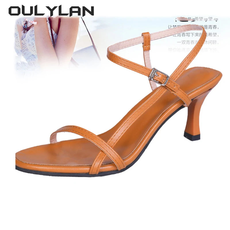 Women Narrow Band Sex High Heels Modern Footwear Lady Sandals