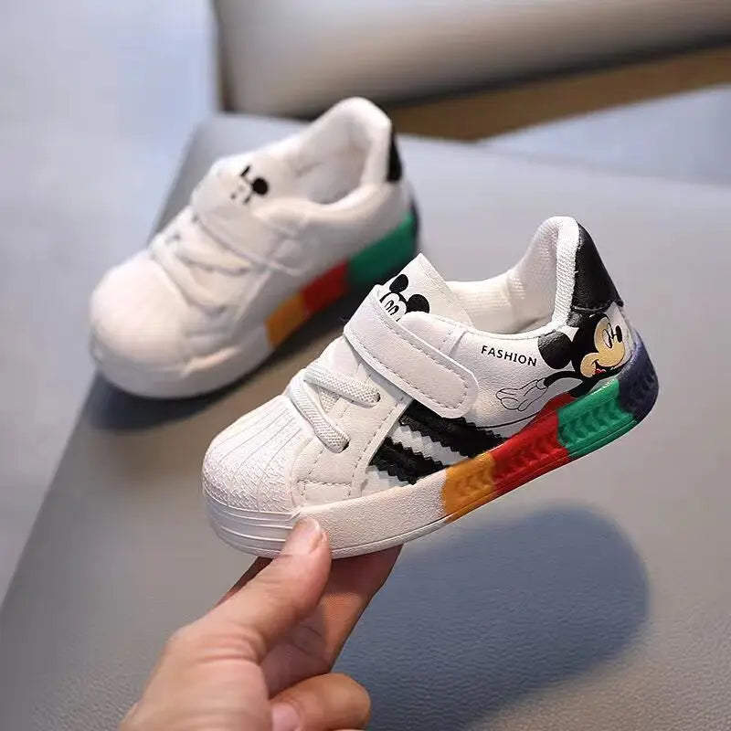 Disney Cartoon Mickey Children Shoes Boys Girls Sport Sneakers Kids