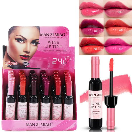 24pcs Matte Lipstick Set Free Shipping Waterproof Lip Tint Long Lasting Makeup Gloss