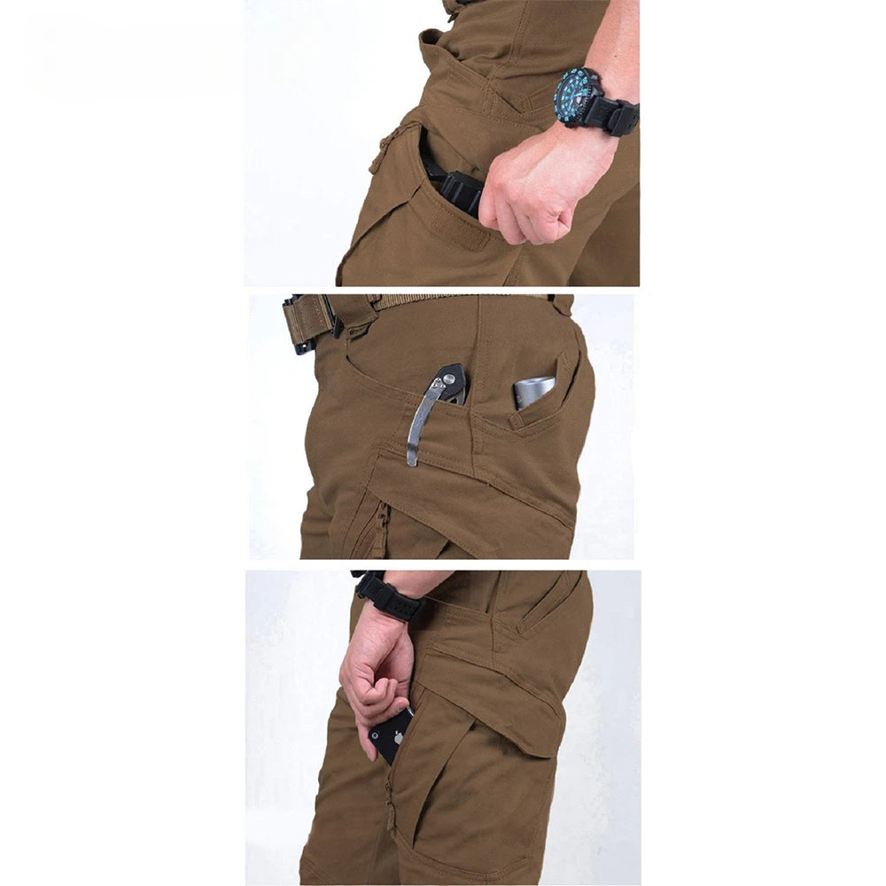 Tactical Pants Men's Multi Pockets Cargo Pants Combat Cotton Pant Casual Trousers Hiking Work Pants Male