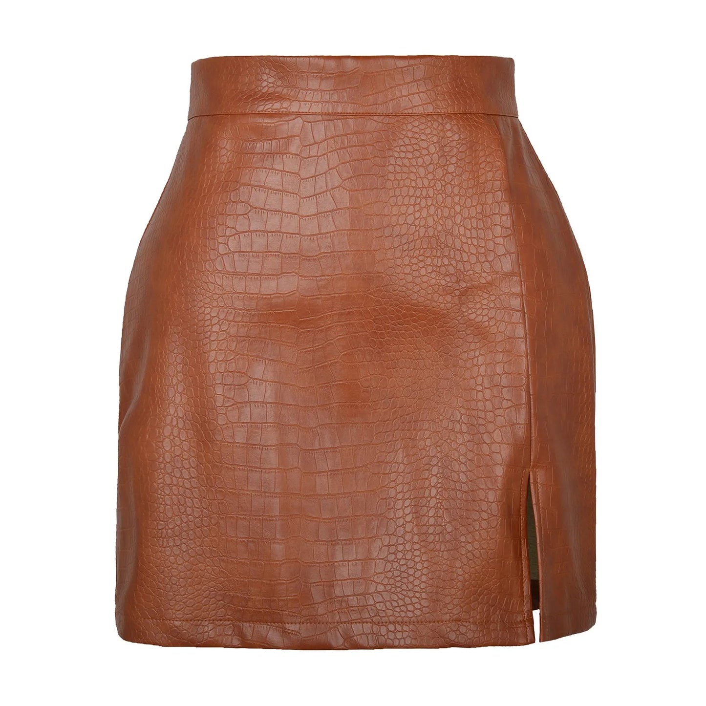 Leather Skirts For Women Sexy Crocodile Pattern