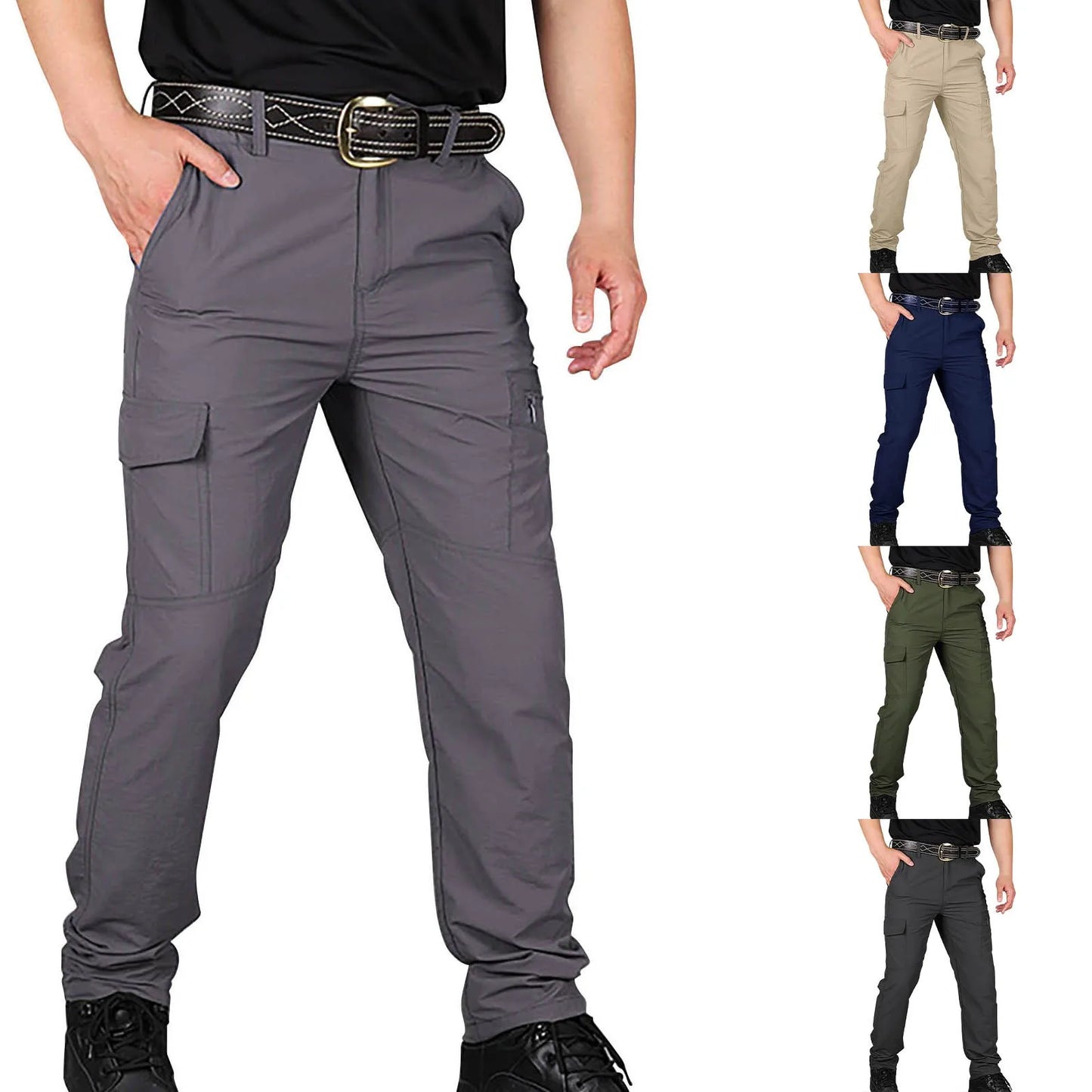 Casual Cargo Pants For Men Plus Size Quick Drying Sports Outdoor Waterproof